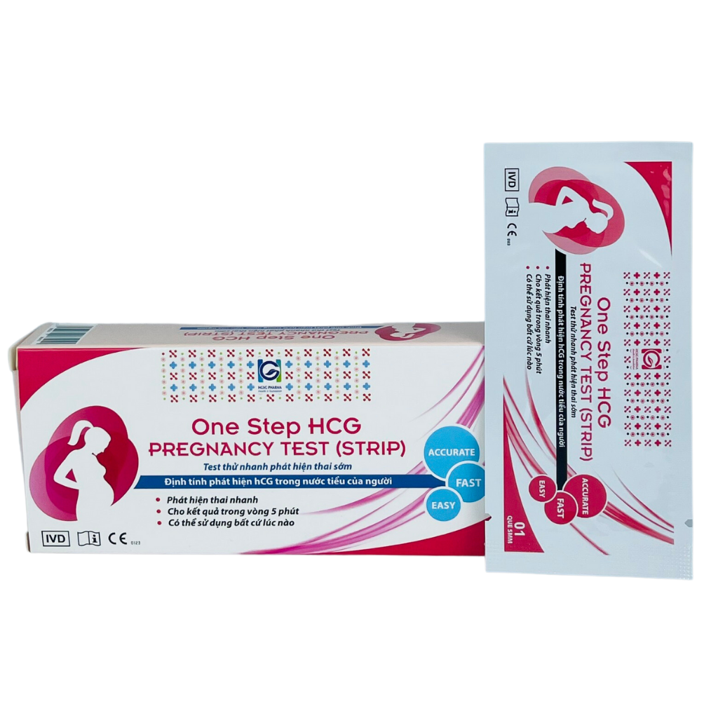 Que thử thai ONE STEP HCG - HGSG Pharma (Hộp 1 que)