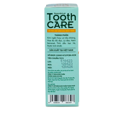 Xịt giảm đau răng, viêm nướu TOOTH CARE - HGSG Pharma (Chai 20ml)