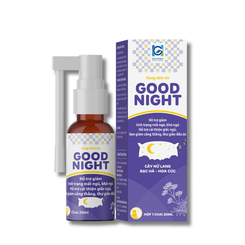 Xịt cải thiện giấc ngủ, giảm căng thẳng GOOD NIGHT - HGSG Pharma