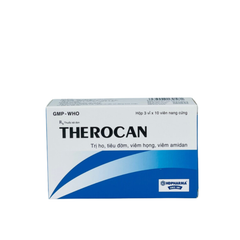Thuốc trị ho, viêm họng, viêm amidan THEROCAN (Hộp 3 vỉ x 10 viên)
