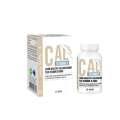 Viên uống bổ sung canxi Living Healthy Calcium 600mg Plus Vitamin D 500IU (Hộp 60 viên)