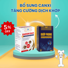 Combo Bổ Sung Canxi Dịch Khớp: Khớp Phong & Kazium Calci