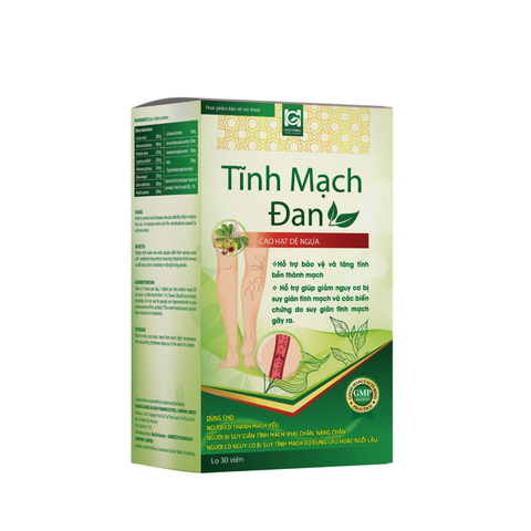 Viên uống Tĩnh Mạch Đan - HGSG Pharma (Hộp 30 viên)