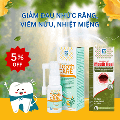 Combo Giảm Đau Răng Nhiệt Miệng: Tooth Care & Mouth Heal