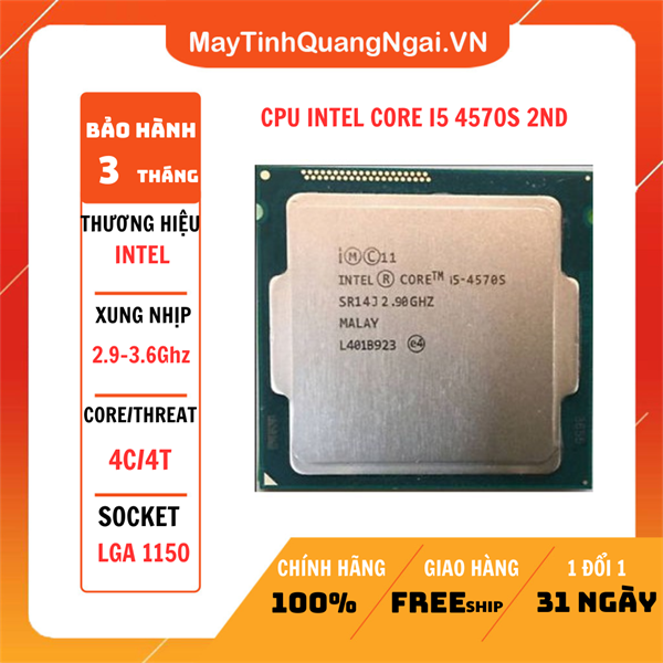 CPU INTEL CORE I5 4570S 2ND