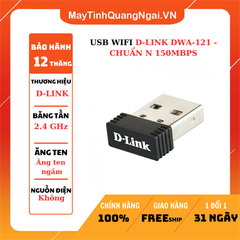 USB WIFI D-LINK DWA-121 - CHUẨN N 150MBPS