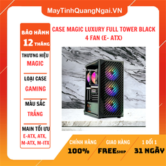 CASE MAGIC LUXURY FULL TOWER BLACK 4 FAN (E- ATX)