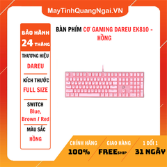 BÀN PHÍM CƠ GAMING DAREU EK810 – HỒNG