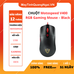 CHUỘT Motospeed V400 RGB Gaming Mouse – Black