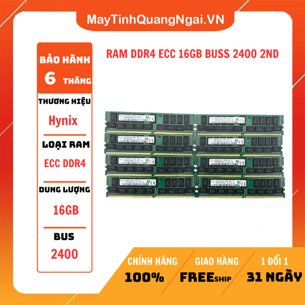 RAM DDR4 ECC 16GB BUSS 2400 2ND