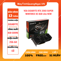 VGA GIGABYTE RTX 2060 SUPER WINFORCE OC 8GB Like NEW