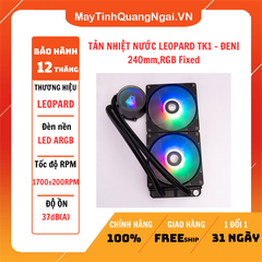 TẢN NHIỆT NƯỚC LEOPARD TK1 - ĐEN| 240mm,RGB Fixed