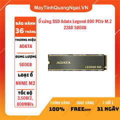 Ổ cứng SSD Adata Legend 800 PCIe M.2 2280 500GB