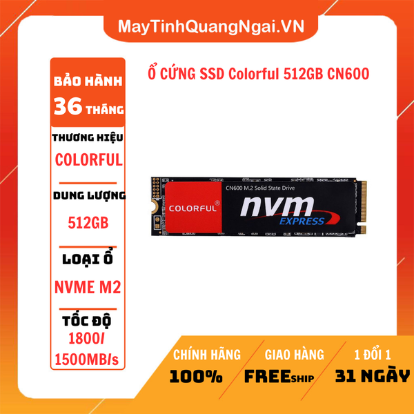 Ổ CỨNG SSD Colorful 512GB CN600
