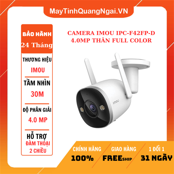 CAMERA IMOU IPC-F42FP-D 4.0MP THÂN FULL COLOR