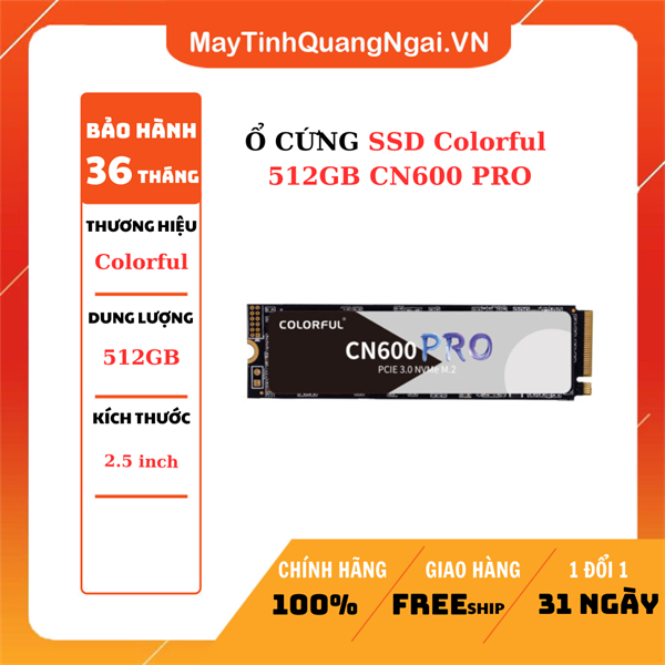 Ổ CỨNG SSD Colorful 512GB CN600 PRO