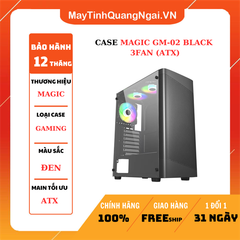 CASE MAGIC GM-02 BLACK 3FAN (ATX)