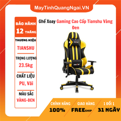 Ghế Xoay Gaming Cao Cấp Tianshu Vàng Đen