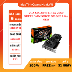 VGA GIGABYTE RTX 2060 SUPER WINFORCE OC 8GB Like NEW
