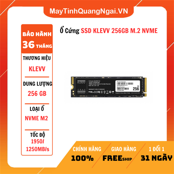 Ổ Cứng SSD KLEVV 256GB M.2 NVME