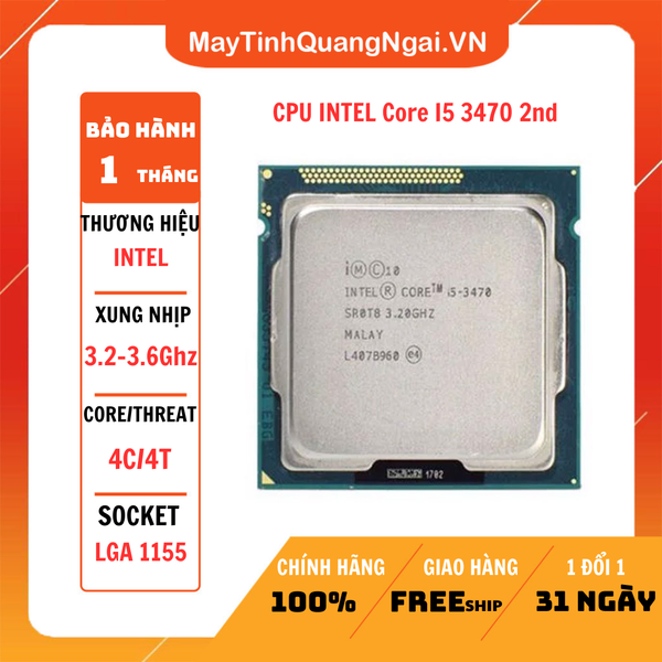 CPU INTEL Core I5 3470 2nd