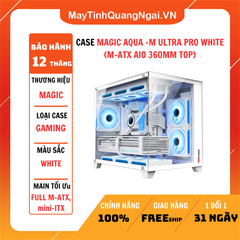 CASE MAGIC AQUA -M ULTRA PRO WHITE (M-ATX AIO 360MM TOP)