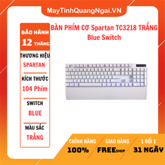 BÀN PHÍM CƠ Spartan TC3218 TRẮNG Blue Switch