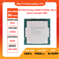CPU Intel Pentium G6400 (4.00GHz, 4M, 2 Cores 4 Threads) TRAY