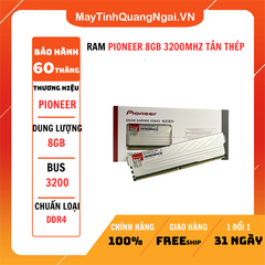 RAM PIONEER 8GB 3200MHZ TẢN THÉP