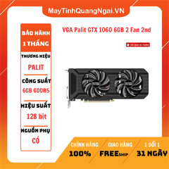 VGA Palit GTX 1060 6GB 2 Fan 2nd