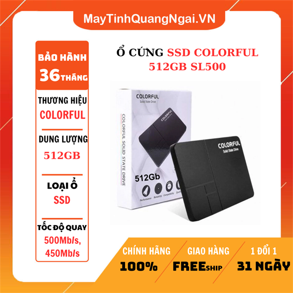 Ổ CỨNG SSD COLORFUL 512GB SL500