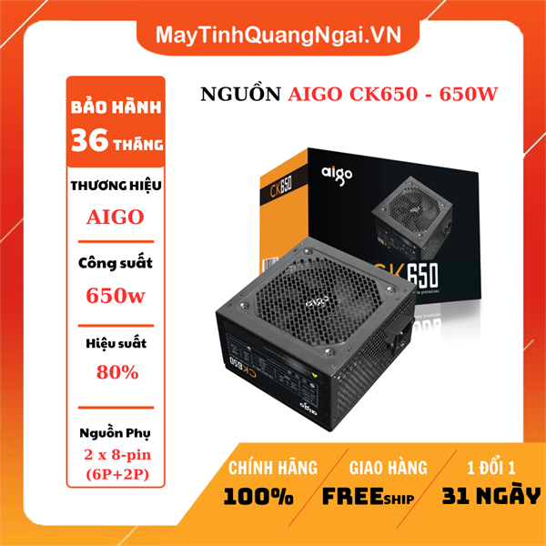 NGUỒN AIGO CK650 - 650W