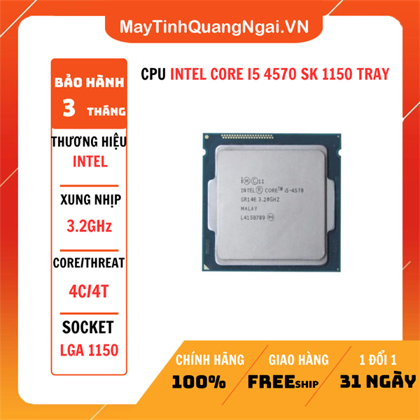 CPU INTEL CORE I5 4570 SK 1150 TRAY
