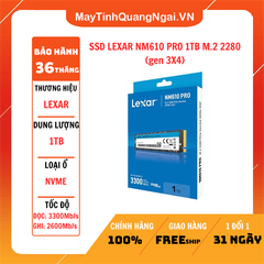 SSD LEXAR NM610 PRO 1TB M.2 2280 (gen 3X4)