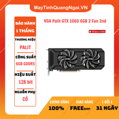 VGA Palit GTX 1060 6GB 2 Fan 2nd