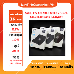 SSD KLEVV Neo N400 120GB 2.5-Inch SATA III 3D-NAND (SK Hynix) K120GSSDS3-N40