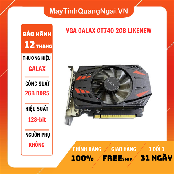 VGA GALAX GT740 2GB LIKENEW