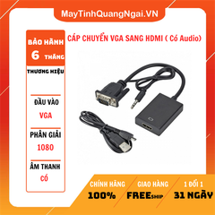 CÁP CHUYỂN VGA SANG HDMI ( Có Audio)