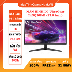 MÀN HÌNH LG UltraGear 24GQ50F-B (23.8 inch/FHD/VA/165Hz/1ms/250nits/HDMI+DP/Phẳng)