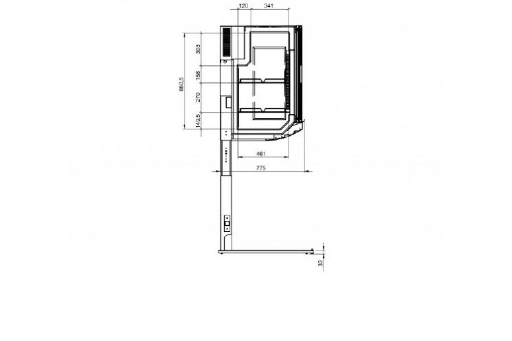 Tủ đông mát trưng bày thực phẩm IARP AMAZE 130