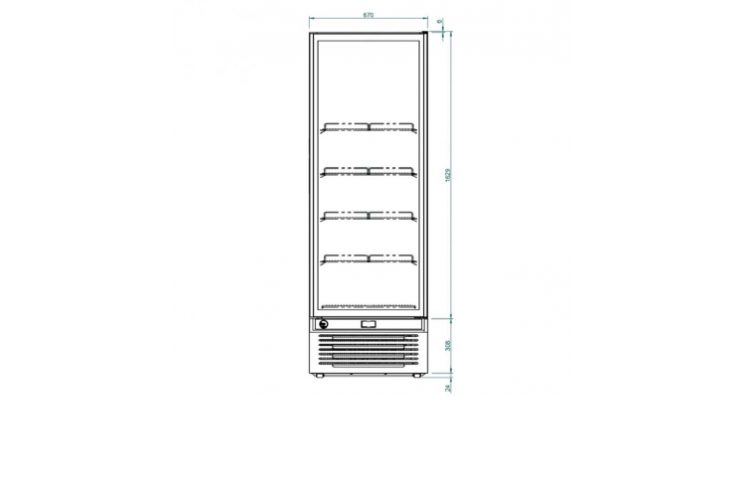 Tủ đông đứng trưng bày kem thực phẩm IARP GLEE 45