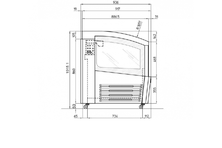 Tủ đông trưng bày thực phẩm IARP PASSION 210
