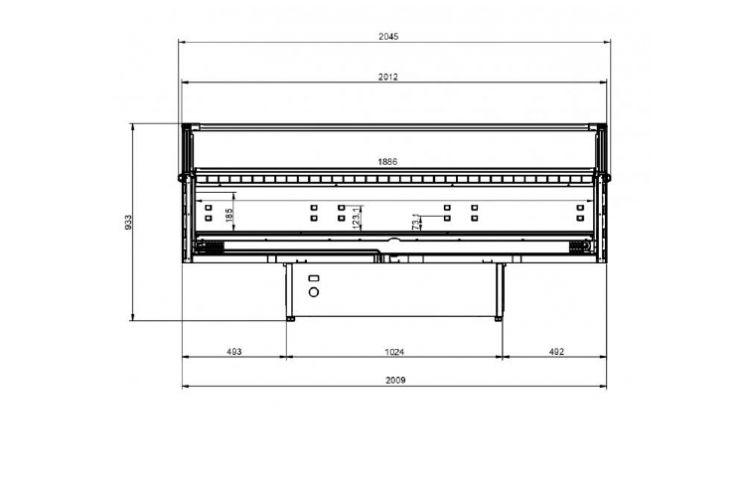 Tủ đảo đông mát trưng bày thực phẩm IARP SVABA 200