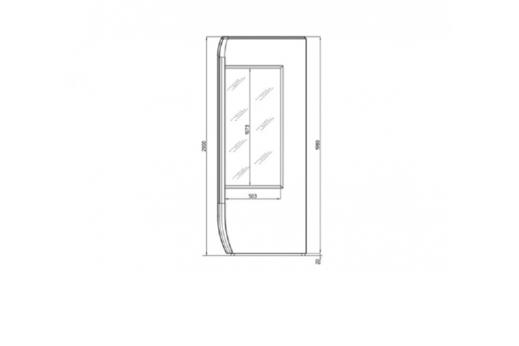Tủ mát trưng bày thực phẩm IARP VISION 180