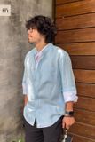 (ED) Band Collar LS Shirt - L019