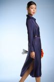 Silk Long Sleeve Shirt Dress