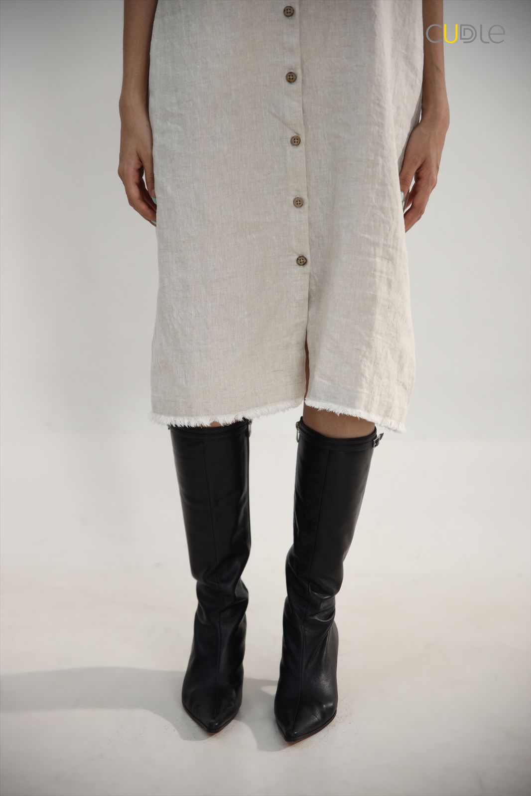 Band Collar Dress
