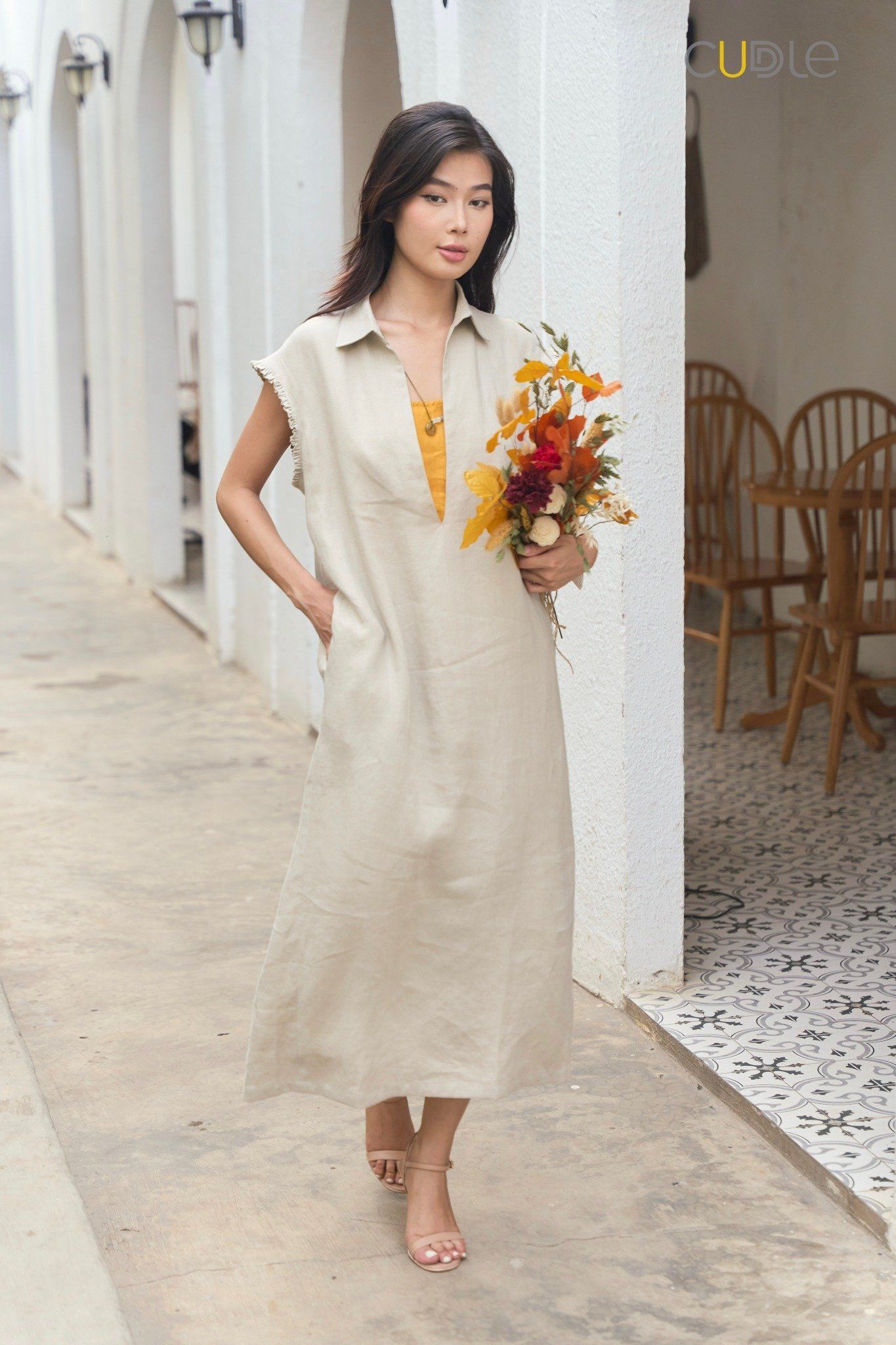 Vneck Shirtdress
