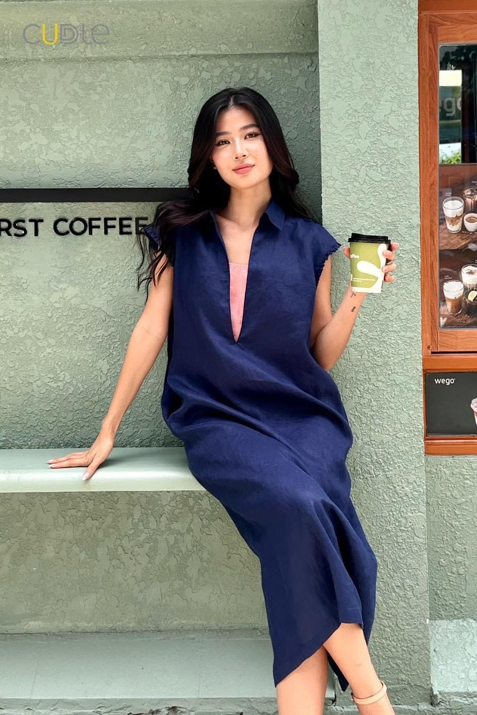 Vneck Shirtdress