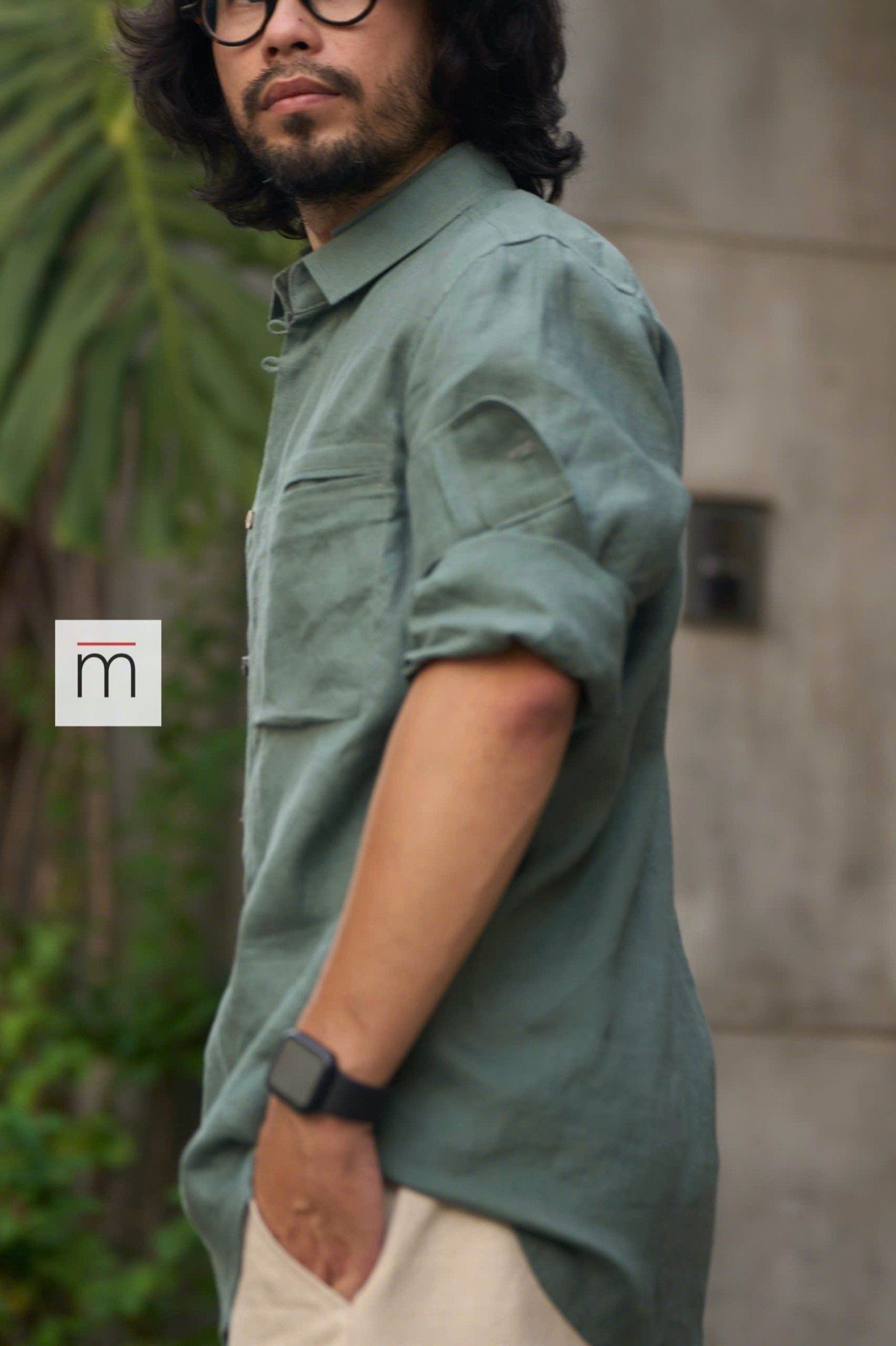 (Men) Double Collar LS Shirt - L011